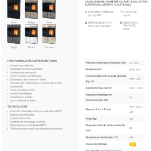 Le poêle A10 C LIGHT 2020 – Image 2