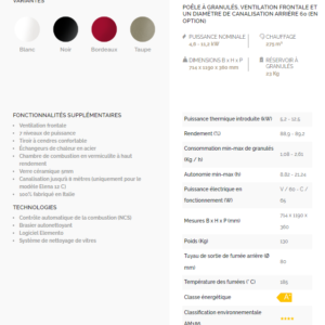 Le poêle ELENA 12 – Image 2