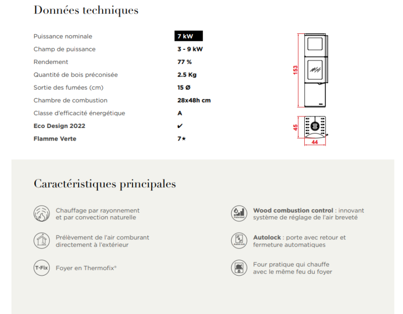 Le poêle EVA S avec FOUR – Image 5